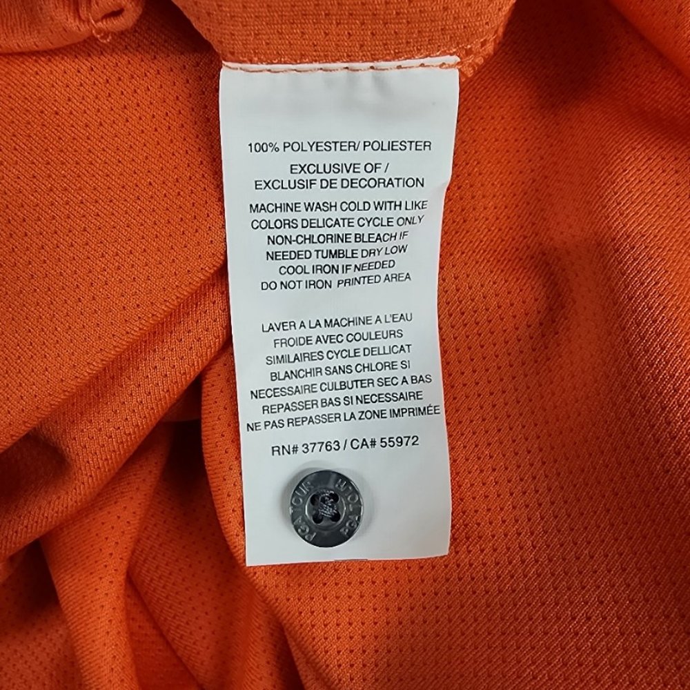 New PGA Tour Airflux Golf Shirt - Orange with Gray - XLarge Tall - Picture 9 of 9